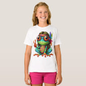 スワッグおもしろいカエル Tシャツ (正面フル)