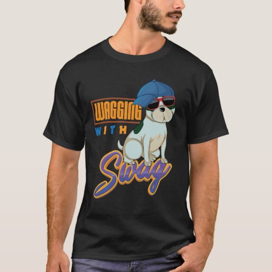 スワッグでしっぽを振る Tシャツ (正面)