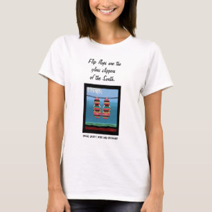 スワッグのビーチサンダル-南のガラススリッパ Tシャツ