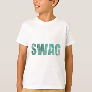 スワッグの銀河系の青年Tシャツ-白 Tシャツ