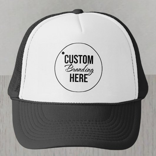 スワッグカスタムロゴ従業員または従業員の白黒 キャップ