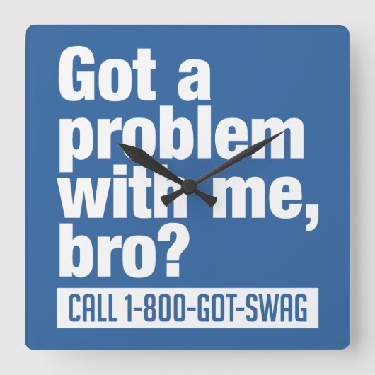 スワッグカスタム壁時計 スクエア壁時計 (正面)