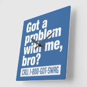 スワッグカスタム壁時計 スクエア壁時計 (傾斜)