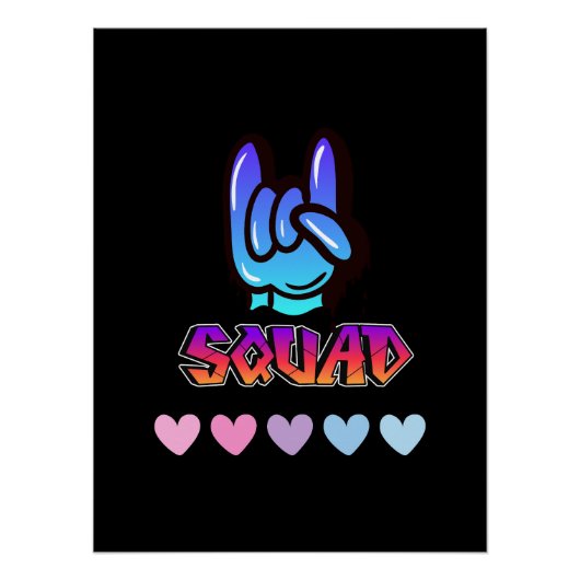 スワッググッドビベスタイポグラフィ ポスター (正面)