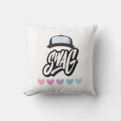 スワッグタイポグラフィアートデザイン クッション (正面)