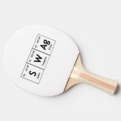 スワッグ周期表要素の語化学記号 卓球ラケット (横)