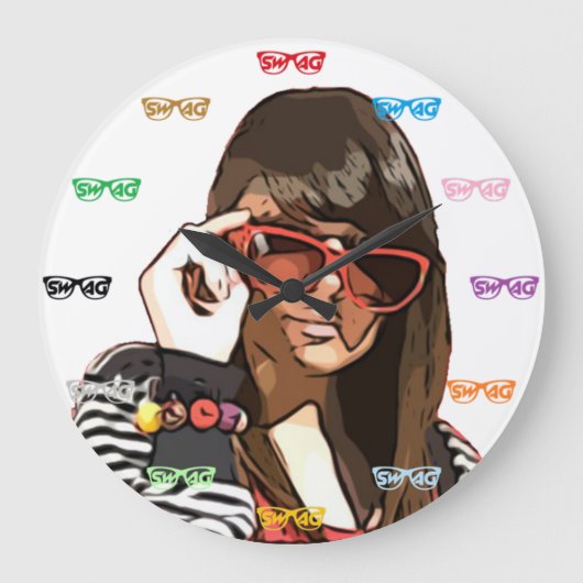 スワッグ壁時計 ラージ壁時計 (正面)