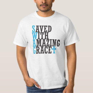スワッグ救グレース付きクロスTシャツ Tシャツ