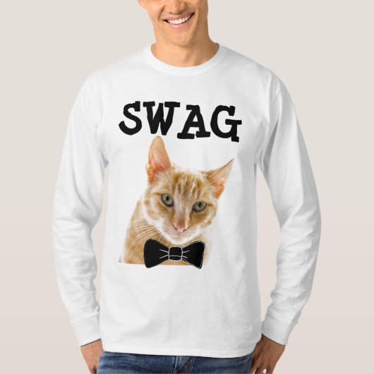 スワッグ猫のTシャツ Tシャツ (正面)
