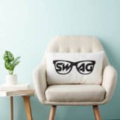 スワッグ2面白黒ピロー ランバークッション (椅子)