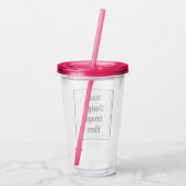 スワッグ カスタム 16oz フクシア ピンク アクリルタンブラー (裏面)