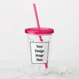 スワッグ カスタム 16oz フクシア ピンク アクリルタンブラー