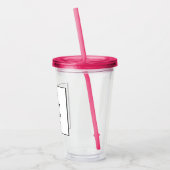 スワッグ カスタム 16oz フクシア ピンク アクリルタンブラー (左)
