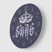 スワッグ ラージ壁時計 (傾斜)