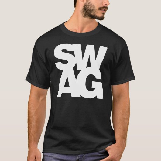 スワッグ-白 Tシャツ (正面)