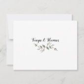 スワッシュフォント結婚書道のサンキューカード サンキューカード (裏面)