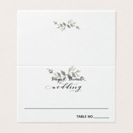 スワッシュフォント結婚書道の客席カード