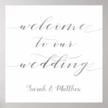 スワッシュ書道シルバーウェルカム結婚ズ