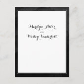 スワッシュ書道ブラック詳細囲いシート エンクロージャーカード (裏面)