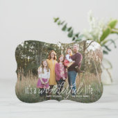 スワディフルライフフェイクフォイルホリデークリスマスフォト シーズンカード (スタンド正面)