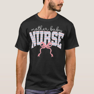スワドルストライプス ママベビーナースコケットボウ Tシャツ