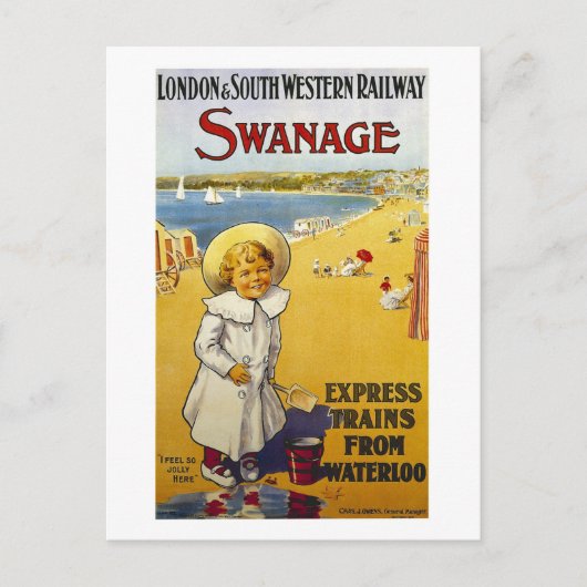 スワナージュ、素晴らしイギリス、旅行、ヴィンテージ ポストカード (正面)