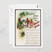 スワニーリバーブラックアメリカーナヴィンテージはがき ポストカード (正面/裏面)