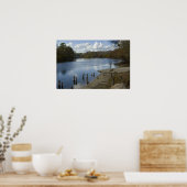 スワニーリバー、オールドワニーボートランププリント ポスター (キッチン)