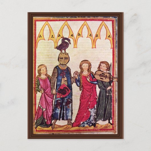 スワネゴエン2人の女性のMでダンスにHiltbolt ポストカード (正面)