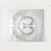 スワパーソナライズされたン結婚の背景 タペストリー (正面(横))