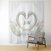 スワパーソナライズされたン結婚の背景 タペストリー (インサイチュ)