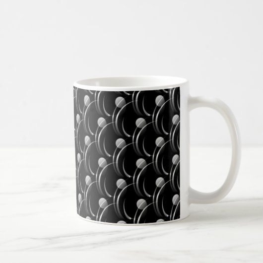 スワファンシーールマグカップ、黒と灰色 コーヒーマグカップ (右)