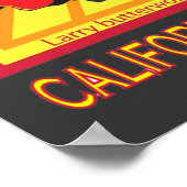 スワミのエンシニタスカリフォルニアサーフィンサーフブレイク ポスター (角)