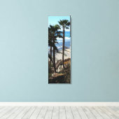 スワミのビーチ：カリフォルニア州エンシニタス キャンバスプリント (インサイチュ (ウッドフロア))