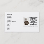 スワミ・ヴィベカナンもっとも偉大ダの宗教 名刺 (正面)