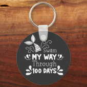 スワムマイウェイ100日の学校 キーホルダー (正面)