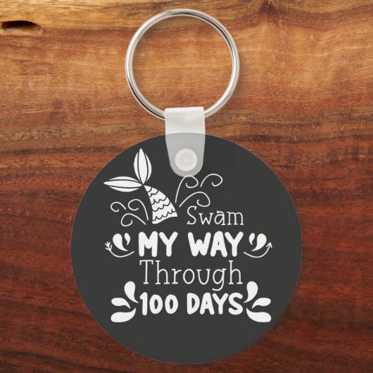 スワムマイウェイ100日の学校 キーホルダー (正面)