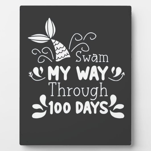 スワムマイウェイ100日の学校 フォトプラーク (正面)