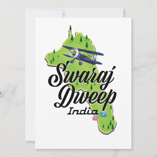 スワラジ・ドウェープの地図 (正面)