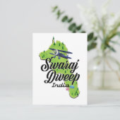 スワラジ・ドウェープの地図 ポストカード (スタンド正面)