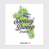 スワラージ・ドゥウィープ インド地図 シール (シート)