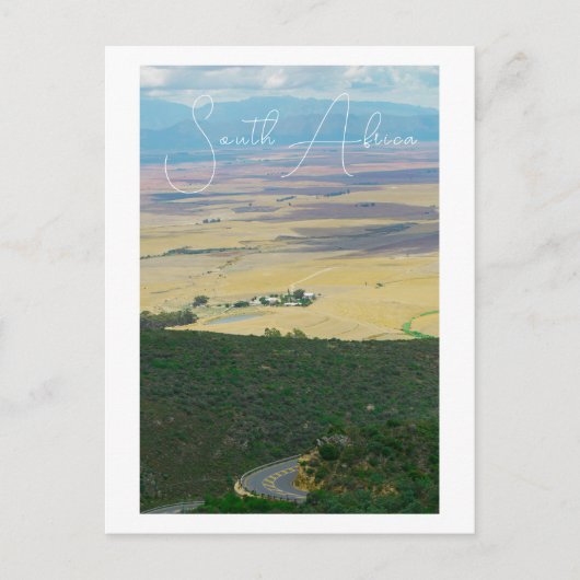 スワルトランド山脈フィールドビュー南アフリカZA ポストカード (正面)