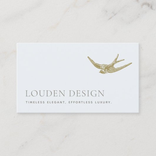 スワローエレガントプロフェッショナルインテリア設計者 名刺 (正面)