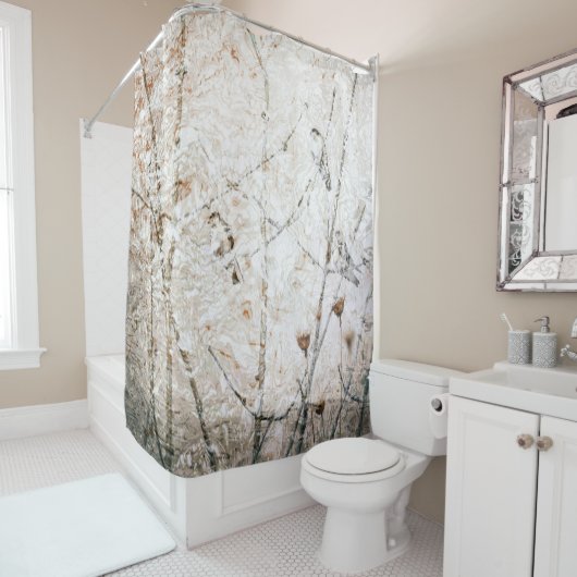 スワローズとリップル半抽象芸術自然自然 シャワーカーテン (インサイチュ)