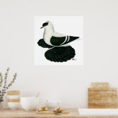 スワローピジョンサクソン白黒バー ポスター (キッチン)