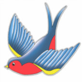 スワローレッドブルータトゥー シール (正面)