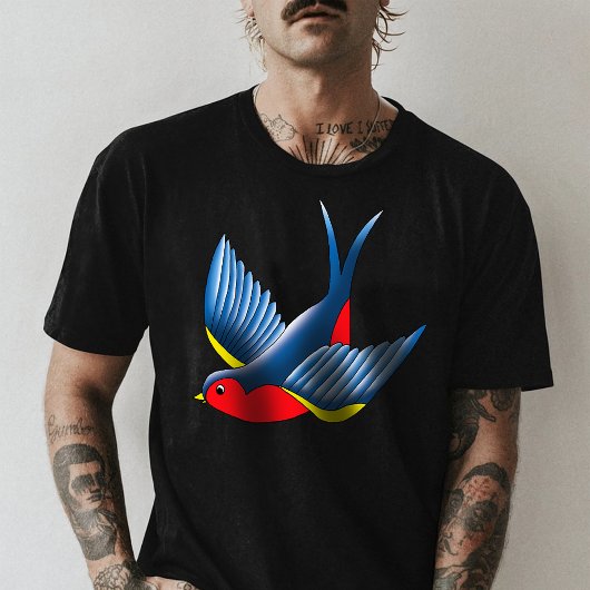スワローレッドブルータトゥー Tシャツ