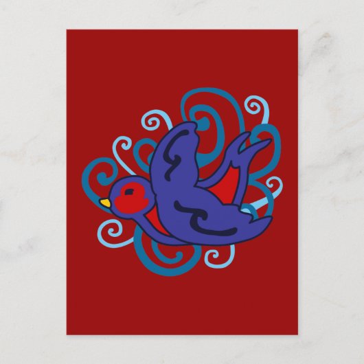 スワロー渦巻形の ポストカード (正面)