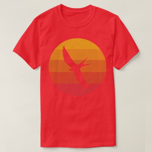 スワロー飛んでいる Tシャツ (デザイン正面)