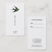 スワロー(Letterpressスタイル) 予約カード (正面/裏面)